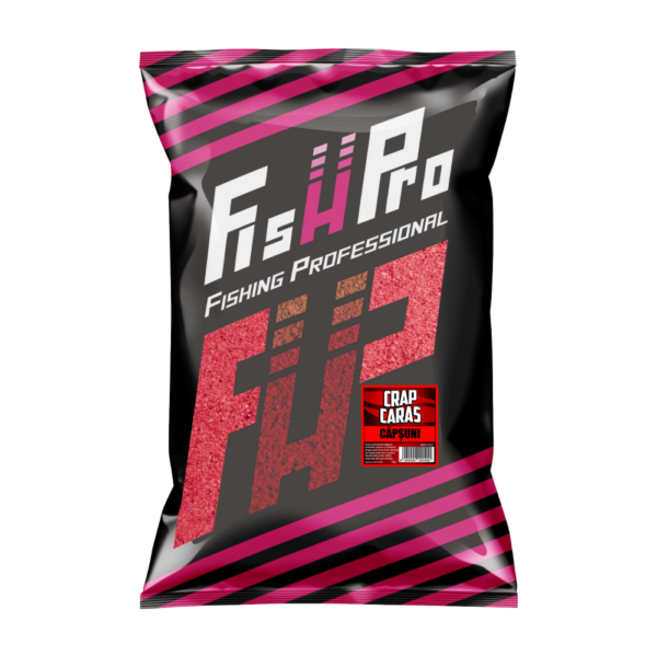 Nadă FishPro Crap Caras - Căpșuni, 1kg